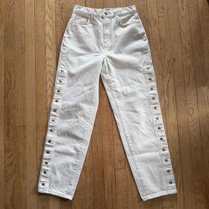 Triarchy Tear Away Button Up Jeans